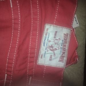 Size 33 red true religion